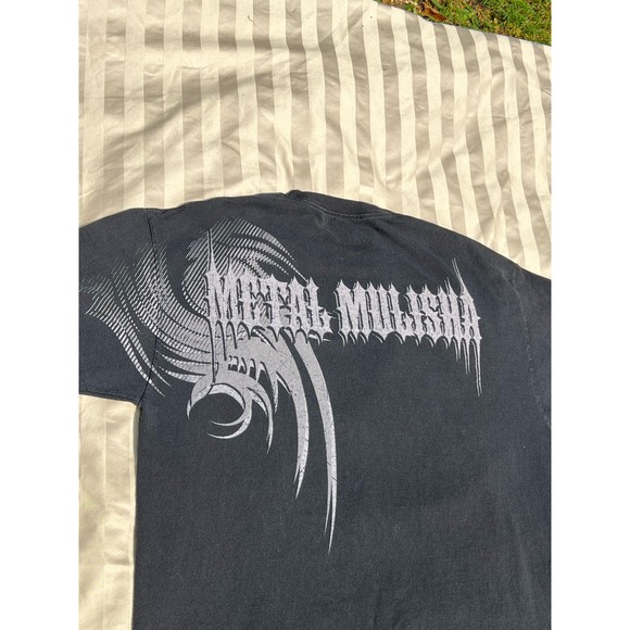 Metal Mulisha Skull Tribal Grunge Tee - Picture 4 of 5